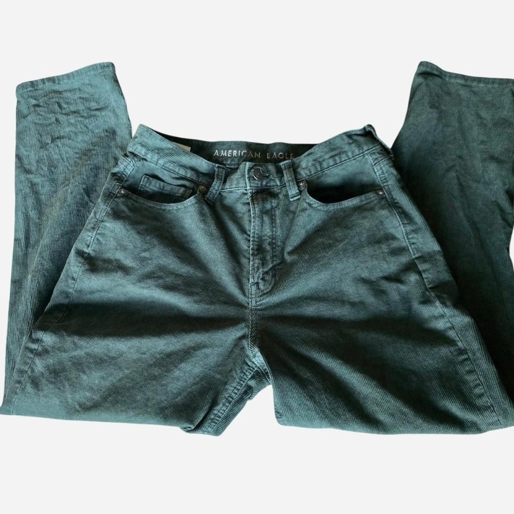 American Eagle High-Rise Straight Corduroy Pants